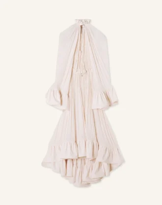 Robe midi en charmeuse