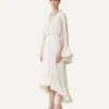 Robe midi en charmeuse