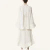 Robe midi en charmeuse