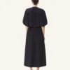 Robe midi en charmeuse