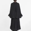 Robe midi en charmeuse