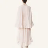 Robe midi en charmeuse