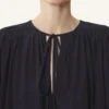 Robe midi en charmeuse