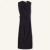 Robe midi en flanelle