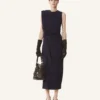 Robe midi en flanelle