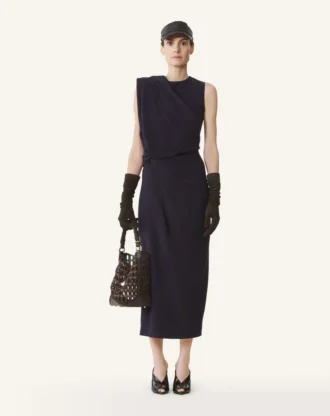 Robe midi en flanelle