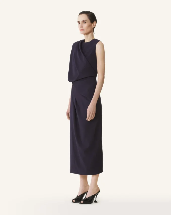 Robe midi en flanelle