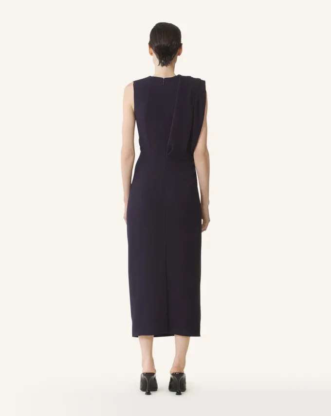 Robe midi en flanelle