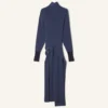 Robe midi en laine et cachemire