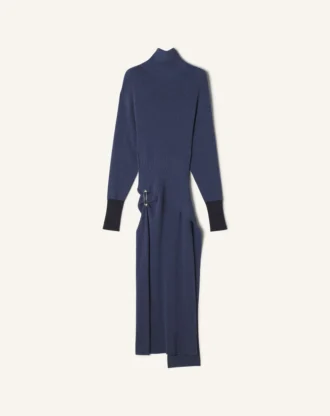 Robe midi en laine et cachemire