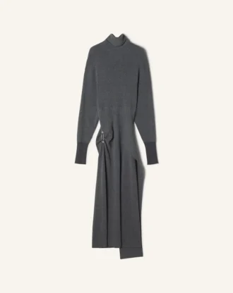 Robe midi en laine et cachemire