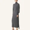 Robe midi en laine et cachemire