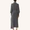 Robe midi en laine et cachemire