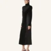 Robe midi en velours
