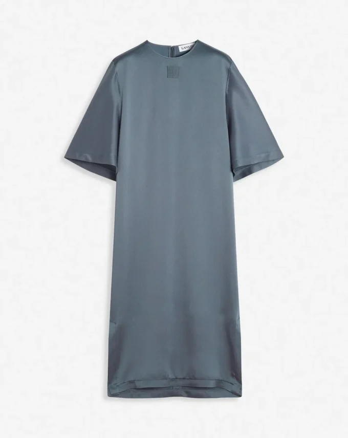 Robe t-shirt en satin