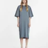 Robe t-shirt en satin