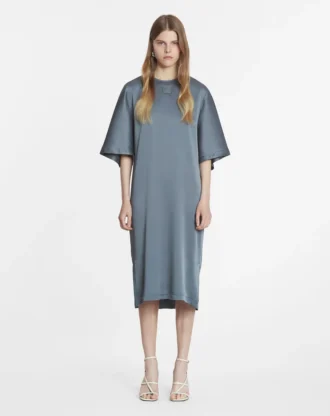 Robe t-shirt en satin
