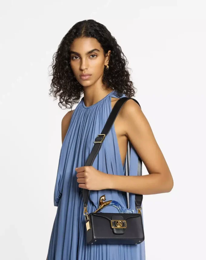 Sac en cuir Pencil Cat Nano avec un chat bimatière