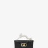 Sac Nano Pencil Cat en cuir et strass