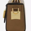 Sac Nano Pencil Cat en cuir grainé métallisé