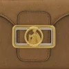 Sac Nano Pencil Cat en cuir grainé métallisé