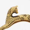 Sac Nano Pencil Cat en cuir grainé métallisé
