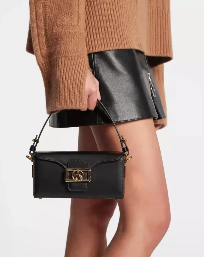 Sac Nano Pencil en cuir brillant