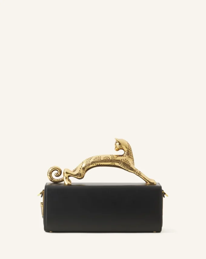 Sac Pencil Cat en cuir de veau