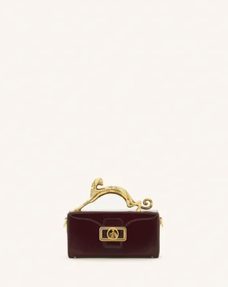 Sac Pencil Cat Nano en cuir verni