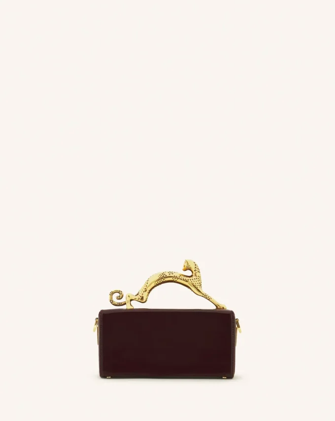 Sac Pencil Cat Nano en cuir verni