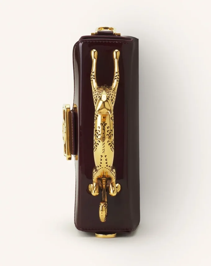 Sac Pencil Cat Nano en cuir verni