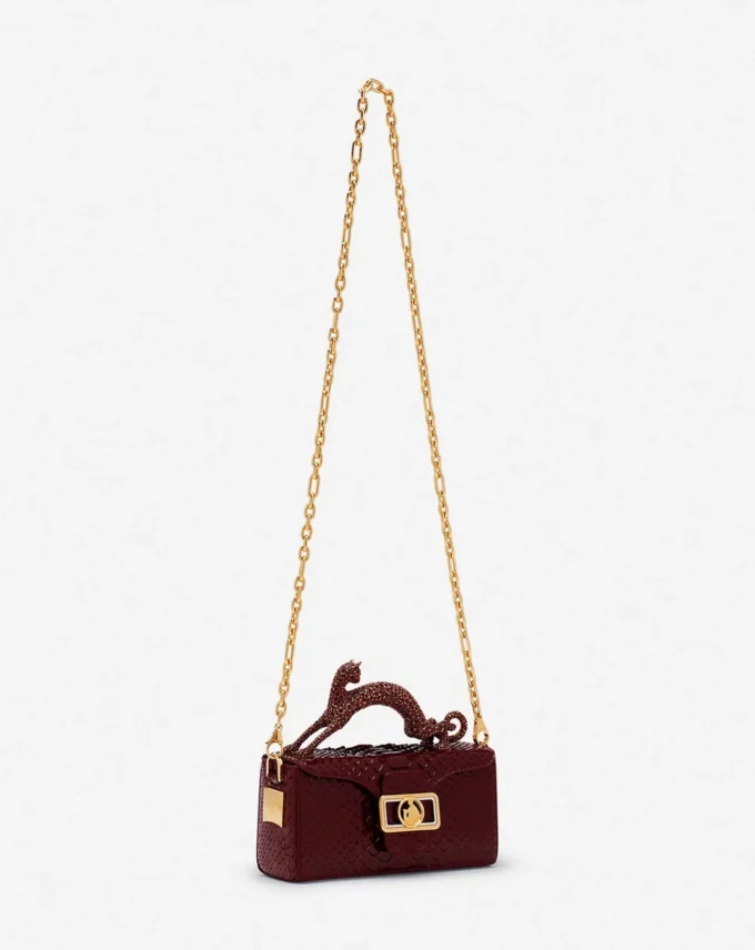Sac Pencil Cat Python et strass