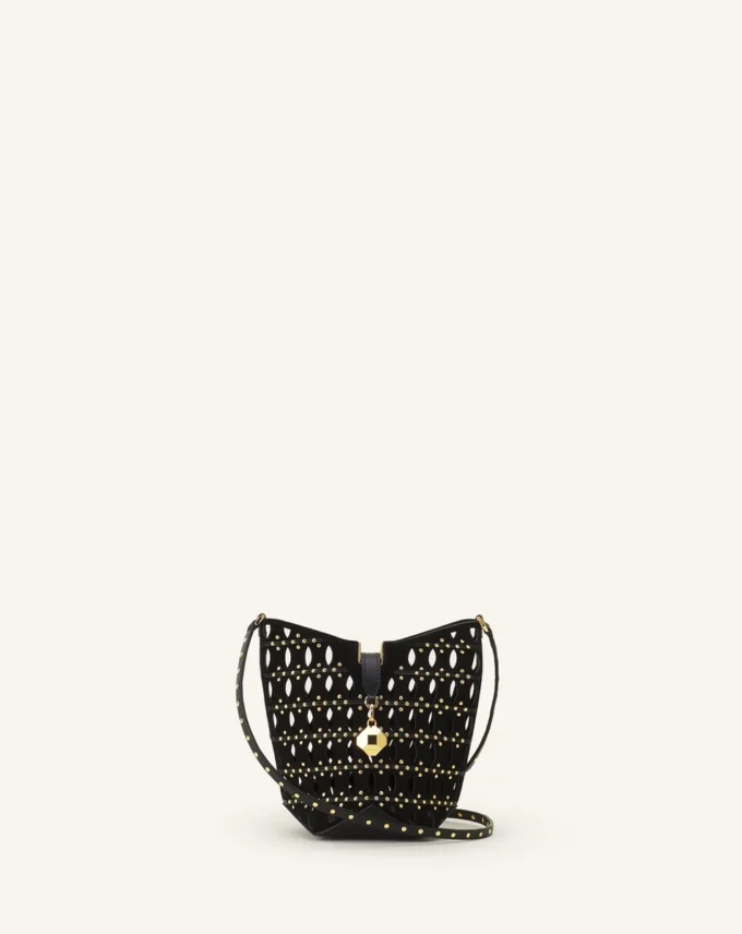 Sac seau Catch Nano by Lanvin en daim