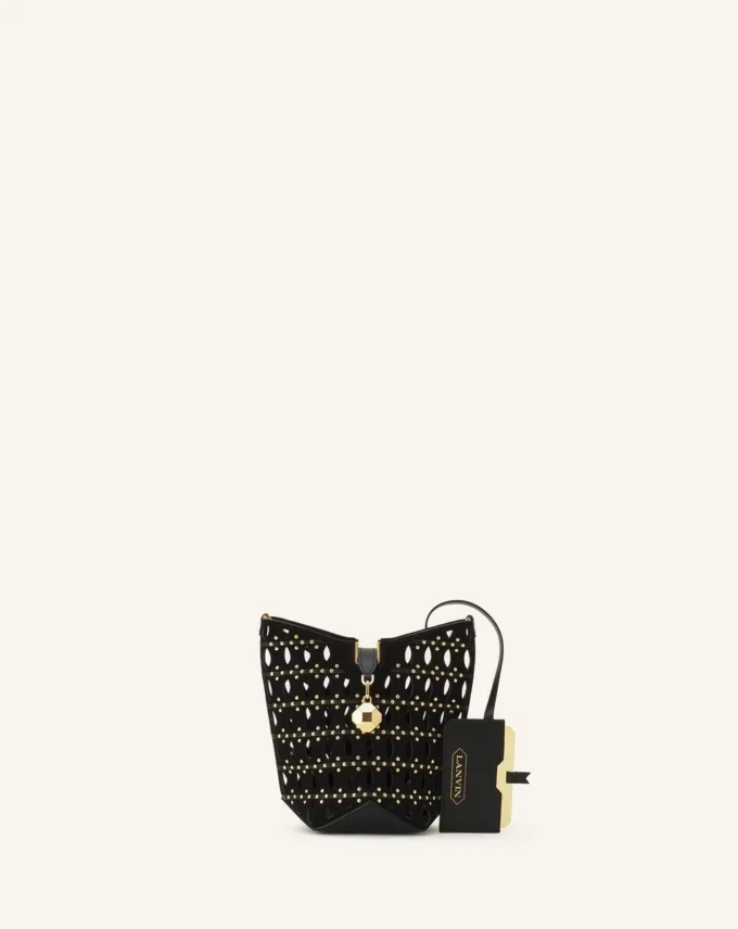 Sac seau Catch Nano by Lanvin en daim