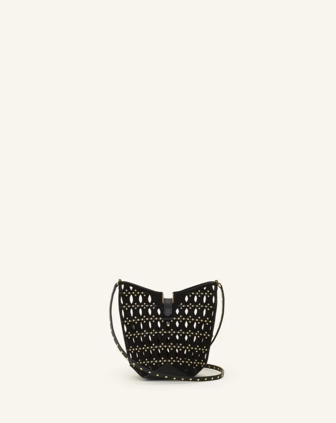 Sac seau Catch Nano by Lanvin en daim