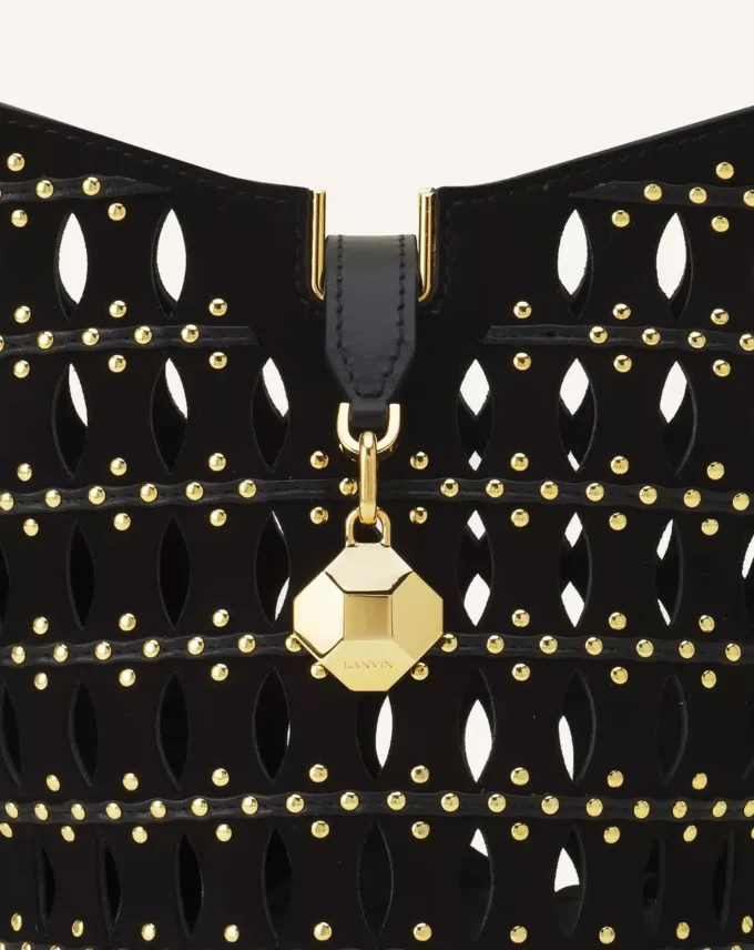 Sac seau Catch Nano by Lanvin en daim