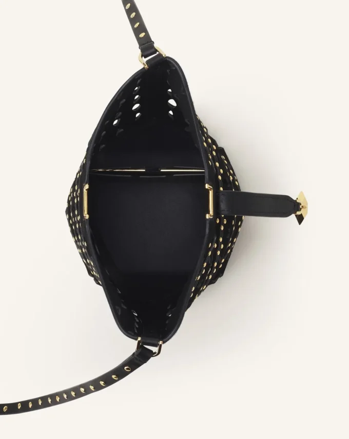 Sac seau Catch Nano by Lanvin en daim