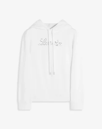 Sweat à capuche brodé de perles Lanvin