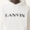 Sweat à capuche en coton brodé Lanvin