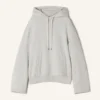 Sweat à capuche en coton molletonné et cachemire