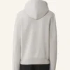 Sweat à capuche en coton molletonné et cachemire