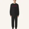 Sweat-shirt en coton brodé Lanvin