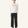 Sweat-shirt en coton brodé Lanvin