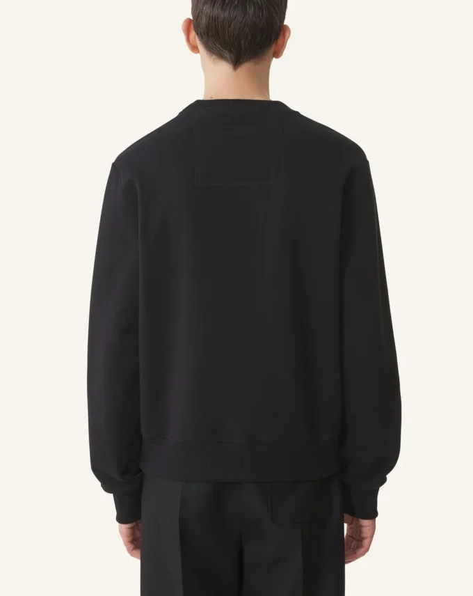 Sweat-shirt en coton brodé Lanvin