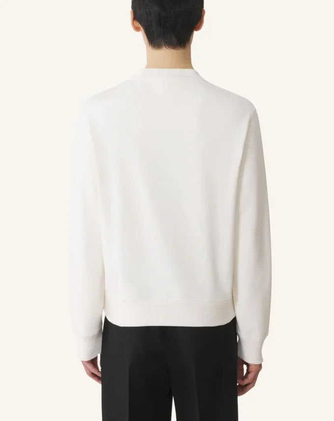 Sweat-shirt en coton brodé Lanvin