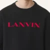 Sweat-shirt en coton brodé Lanvin