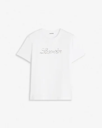 T-shirt brodé de perles Lanvin