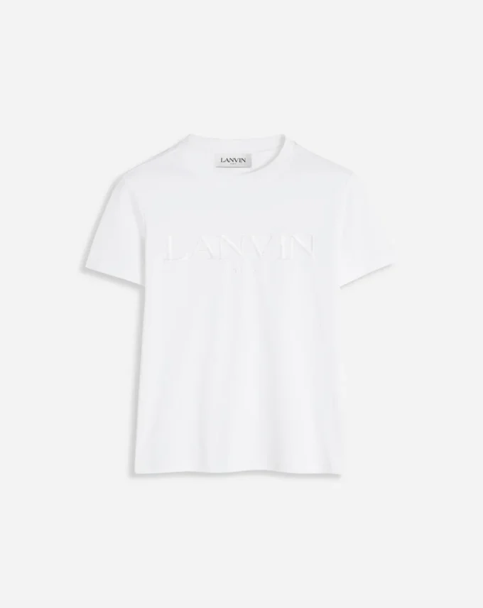 T-shirt brodé Lanvin coupe classique