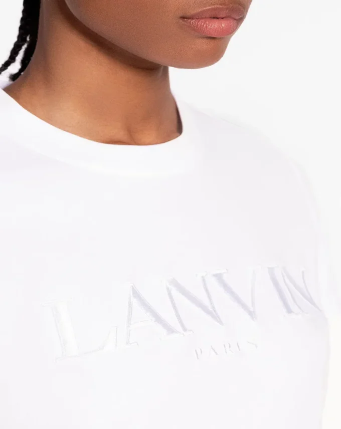 T-shirt brodé Lanvin coupe classique