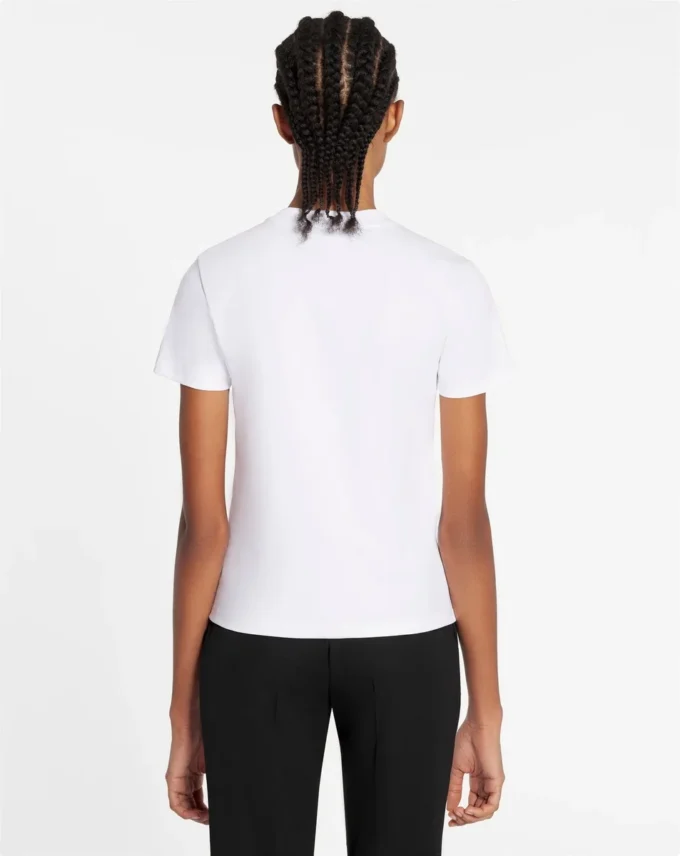 T-shirt brodé Lanvin coupe classique